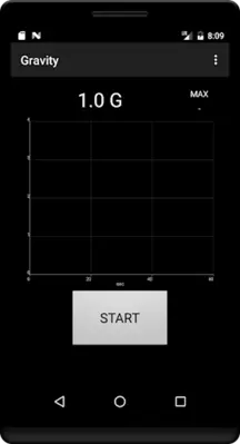 Gravity Sensor android App screenshot 0